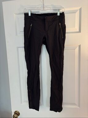 Athleta Black Zip-Trim Chinos